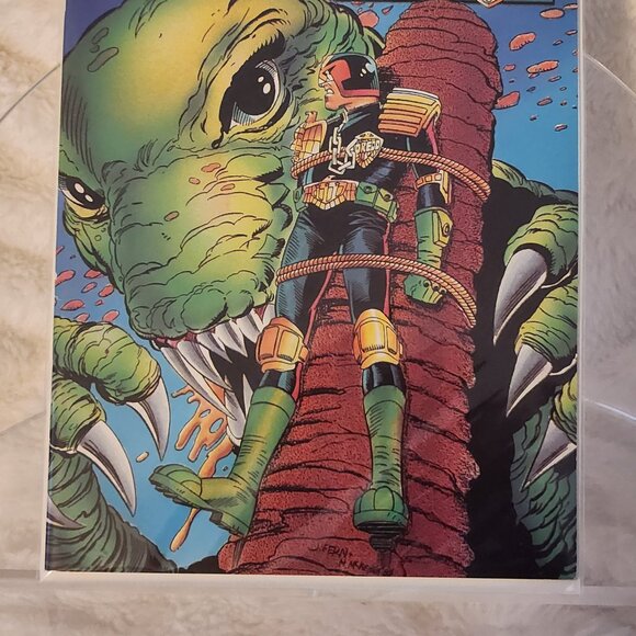 Judge Dredd: Law of Dredd #7 (1990) Quality Comics, Dinosaur, I am the Law - Picture 14 of 14